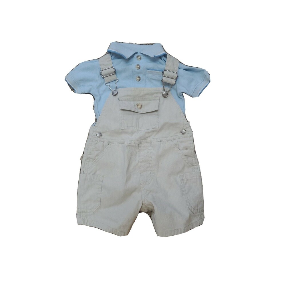 Boy's Koala Kids 12 month polo shirt and matching short overalls